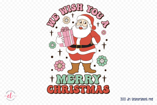 We Wish You a Merry Christmas PNG Sublimation Sublimation CraftLabSVG 