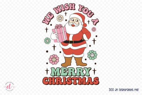 We Wish You a Merry Christmas PNG Sublimation Sublimation CraftLabSVG 