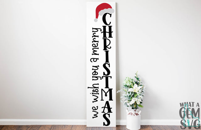 We wish you a Merry Christmas Porch Sign SVG | Merry Christmas SVG | Christmas SVG | Holiday svg | Christmas Sign svg | Winter Porch Sign SVG What A Gem SVG 