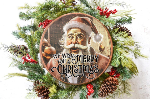 We Wish You A Merry Christmas Round Sublimation Sublimation Jagonath Roy 