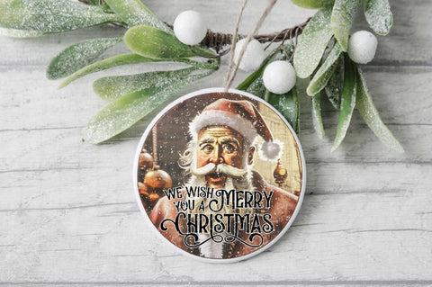 We Wish You A Merry Christmas Round Sublimation Sublimation Jagonath Roy 