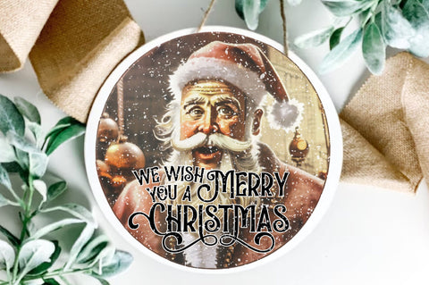 We Wish You A Merry Christmas Round Sublimation Sublimation Jagonath Roy 