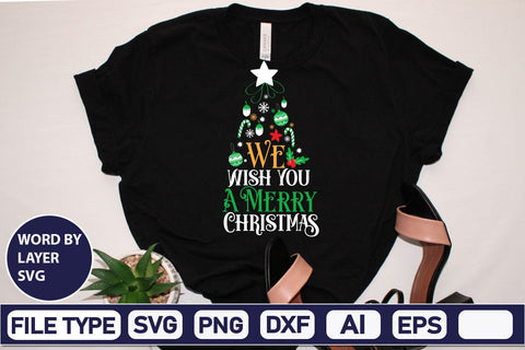 We Wish You A Merry Christmas SVG Cut File SVG DesignPlante 503 