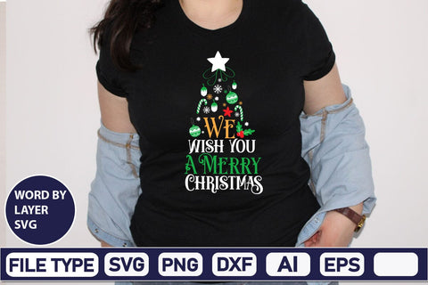 We Wish You A Merry Christmas SVG Cut File SVG DesignPlante 503 