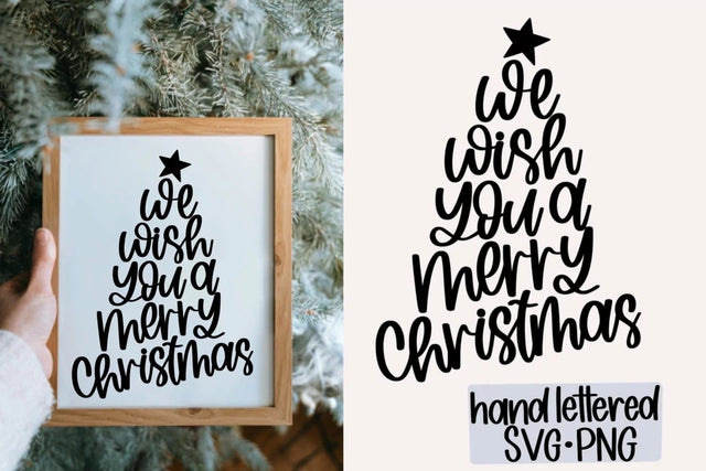 We wish you a merry christmas SVG, Hand Lettered SVG SVG AnitaAlyiaLettering 