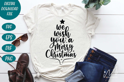 We wish you a Merry Christmas svg, Merry Christmas svg, Christmas wish svg, Christmas gift svg, Funny Christmas svg SVG Isabella Machell 