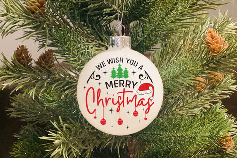 We Wish You a Merry Christmas SVG Round Sign SVG CraftLabSVG 