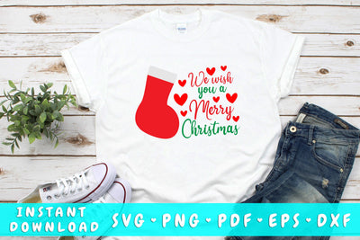 We Wish You A Merry Christmas SVG SVG HappyDesignStudio 