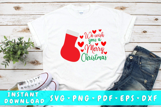 We Wish You A Merry Christmas SVG SVG HappyDesignStudio 