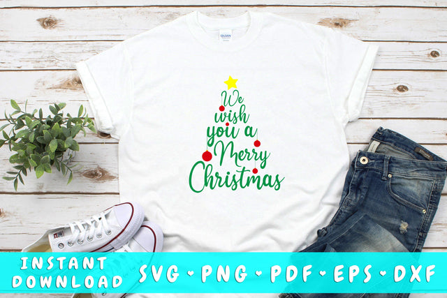 We Wish You A Merry Christmas SVG SVG HappyDesignStudio 