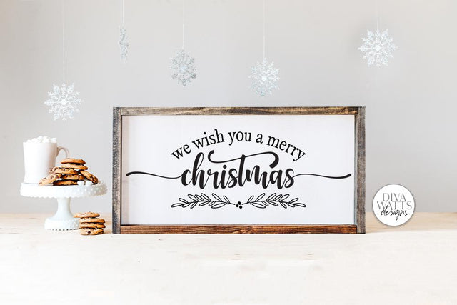 We Wish You A Merry Christmas SVG | Winter Design SVG Diva Watts Designs 