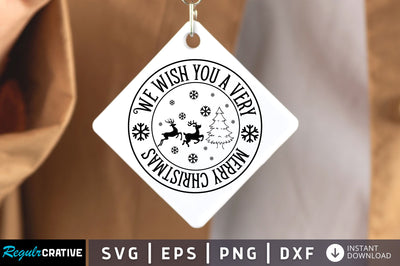 We wish you a very merry christmas SVG Design SVG Regulrcrative 