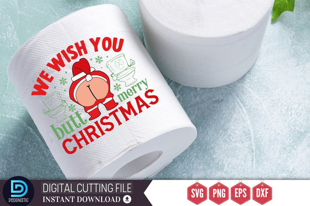 We wish you nothing butt merry christmas SVG SVG DESIGNISTIC 