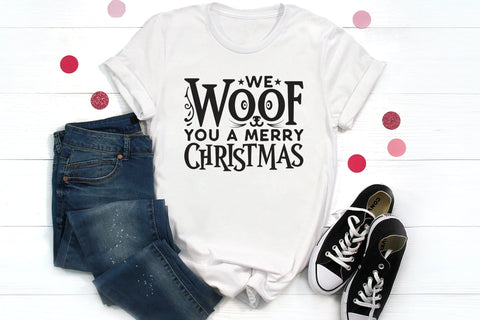 We Woof You a Merry Christmas Dog SVG Design SVG CraftLabSVG 