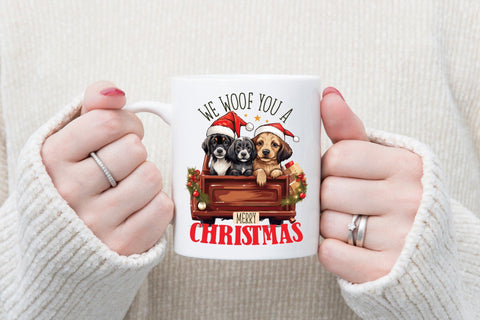 We Woof You a Merry Christmas PNG Sublimation CraftLabSVG 