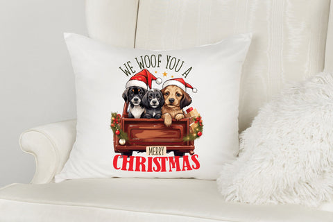 We Woof You a Merry Christmas PNG Sublimation CraftLabSVG 