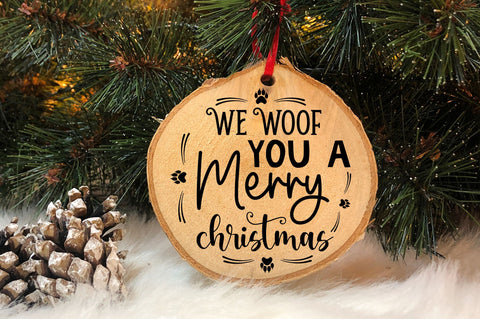 We woof you a merry christmas SVg Design SVG Regulrcrative 