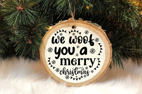 We woof you a merry christmas SVG Design SVG Regulrcrative 