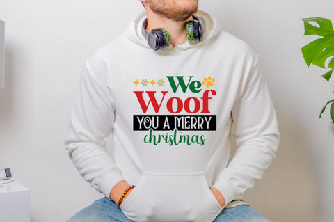 We woof you a merry christmas SVG SVG DESIGNISTIC 