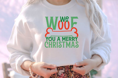 We woof you a merry christmas SVG, We woof you a merry christmas SVG DESIGNISTIC 