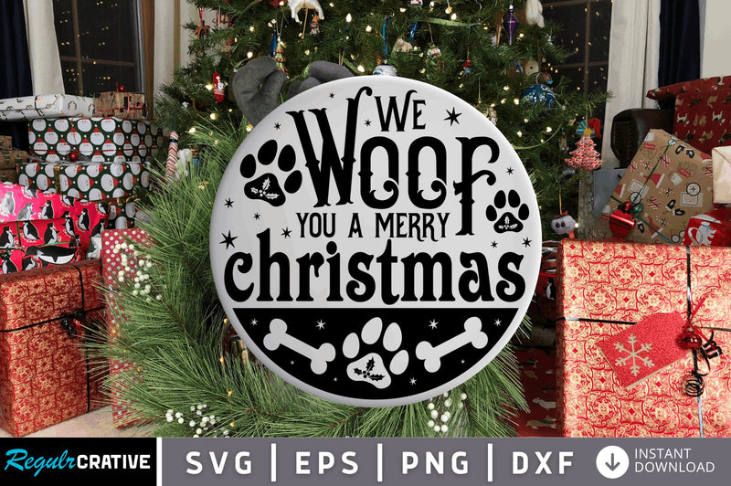 We woof you a SVG Design SVG Regulrcrative 