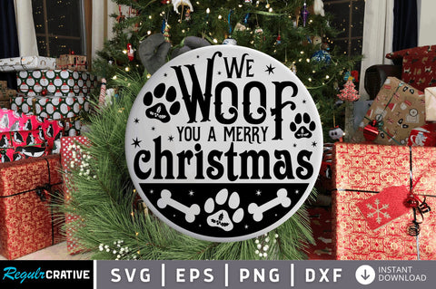 We woof you a SVG Design SVG Regulrcrative 