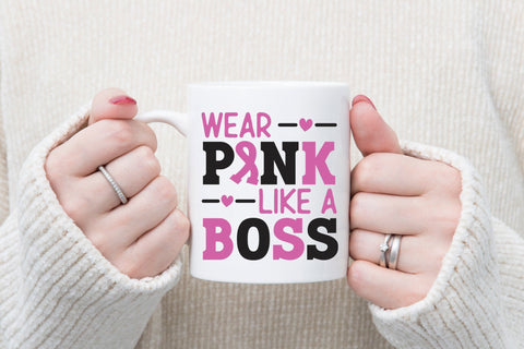 Wear Pink Like a Boss, Breast Cancer SVG SVG CraftLabSVG 