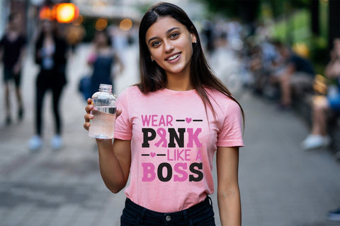 Wear Pink Like a Boss, Breast Cancer SVG SVG CraftLabSVG 