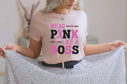 Wear Pink Like a Boss, Breast Cancer SVG SVG CraftLabSVG 