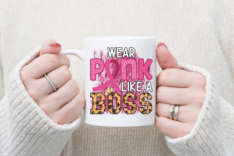 Wear Pink Like a Boss PNG Sublimation Sublimation CraftLabSVG 