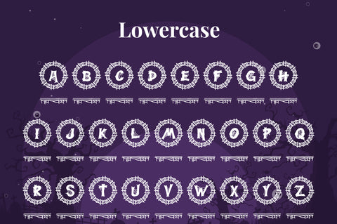 Webi Halloween Monogram Font Attype studio 