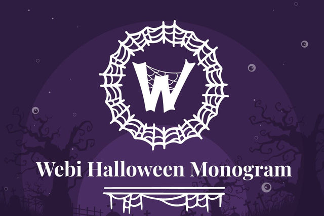 Webi Halloween Monogram Font Attype studio 
