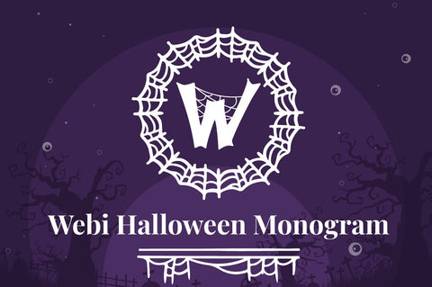 Webi Halloween Monogram Font Attype studio 