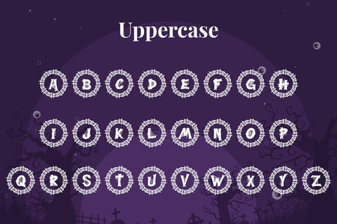 Webi Halloween Monogram Font Attype studio 