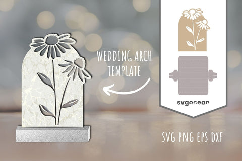 Wedding Arch Shape SVG Cut File 3D Paper SvgOcean 