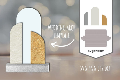 Wedding Arch Templates SVG Bundle 3D Paper SvgOcean 