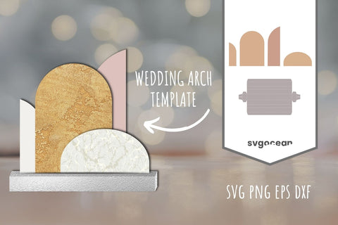 Wedding Arch Templates SVG Bundle 3D Paper SvgOcean 