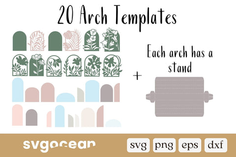 Wedding Arch Templates SVG Bundle 3D Paper SvgOcean 