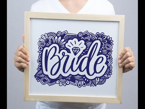 Wedding Bride Flower SVG Johan Ru designs 