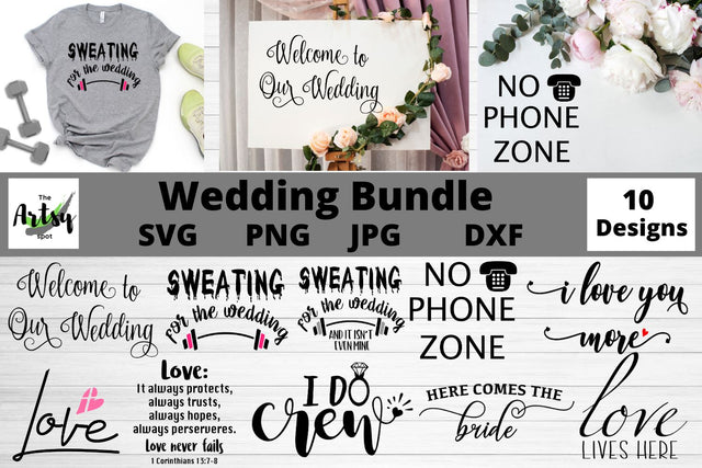 Wedding Bundle, Wedding decor Bundle, Wedding signs SVG The Artsy Spot 