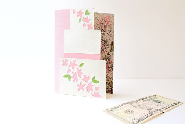 Wedding Cake Money Holder Card SVG 3D Paper Risa Rocks It 