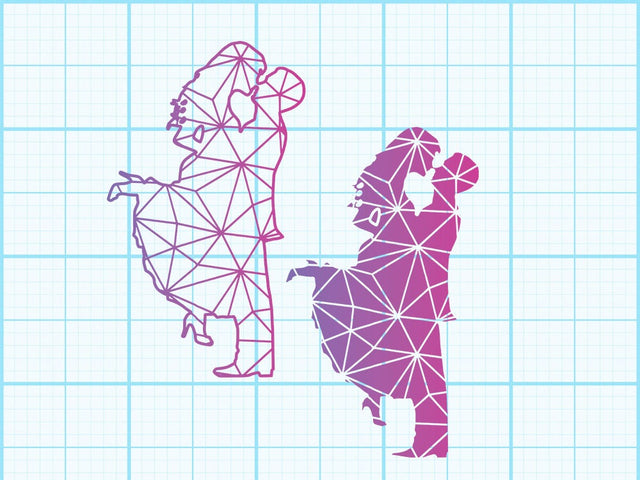 wedding couple Geomatical Sublimation Sublimation Johan Ru designs 