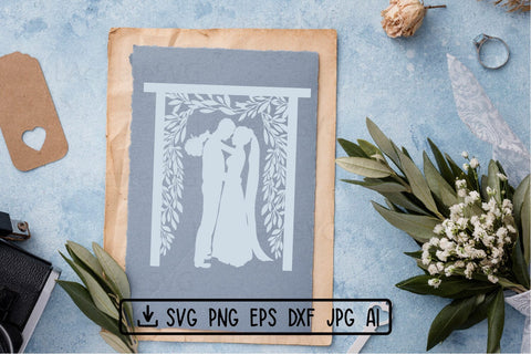 Wedding couple sign SVG PNG DXF, Mr and Mrs split monogram, Bride Groom Family SVG LAcreateSVG 