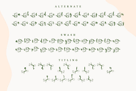 Wedding dress Font Letterara 