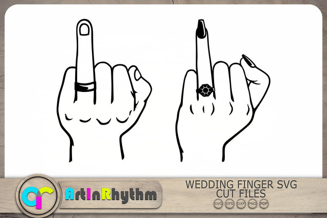 Wedding Fingers Svg, Mr and Mrs Svg, Wedding Svg, Ring Svg SVG Artinrhythm shop 