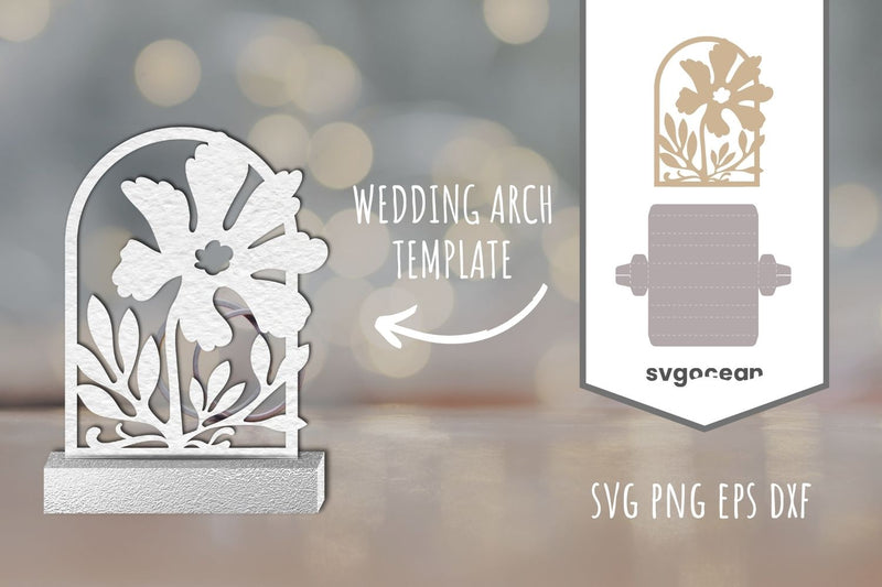 Wedding Flower Arch SVG 3D Paper SvgOcean 