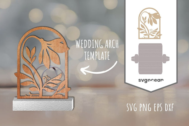 Wedding Flower Arch SVG Cut File 3D Paper SvgOcean 