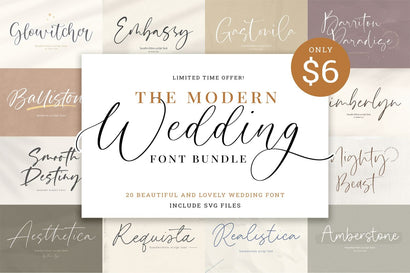 WEDDING FONT BUNDLE Font Timur type 