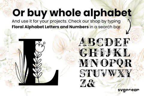 Wedding Letter L SVG SVG SvgOcean 