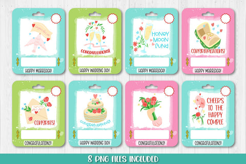 Wedding Money Card PNG Bundle | Wedding Money Gift Card PNG Sublimation TatiStudio 